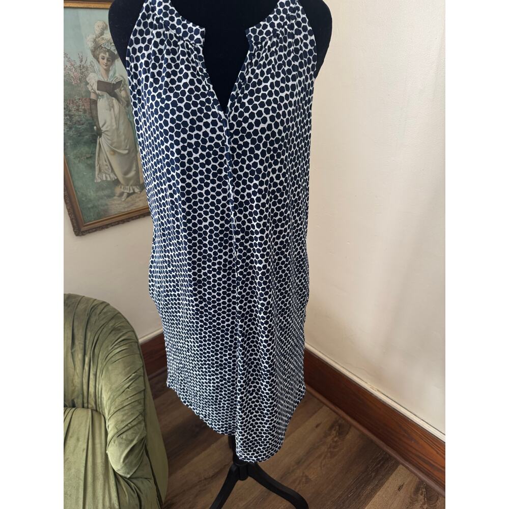 Banana Republic Navy White Print Sleeveless Dress Women’s Small - Picture 12 of 12